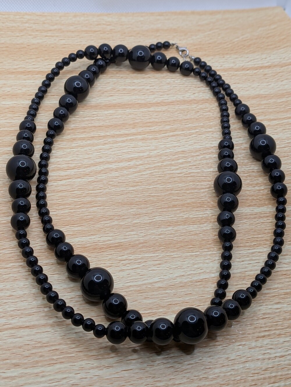 Set Of Black Bead Necklaces - Picture 3 of 3